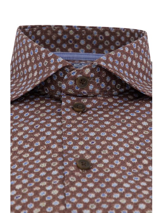 Ledub overhemd donkerblauw modern fit