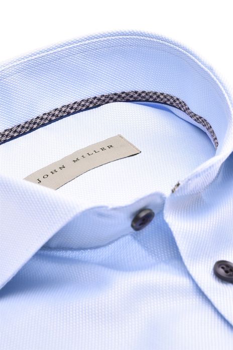 John Miller overhemd normale fit lichtblauw effen