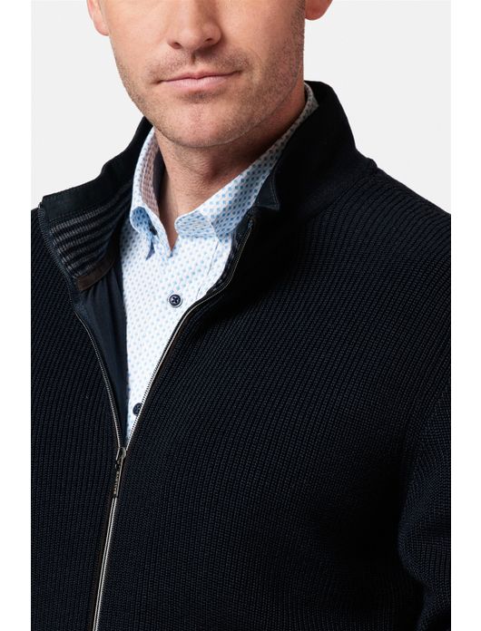 Baileys vest donkerblauw opstaande kraag