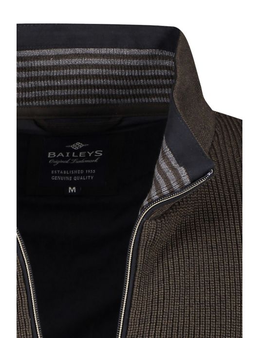 Baileys Vest donkerbruin effen