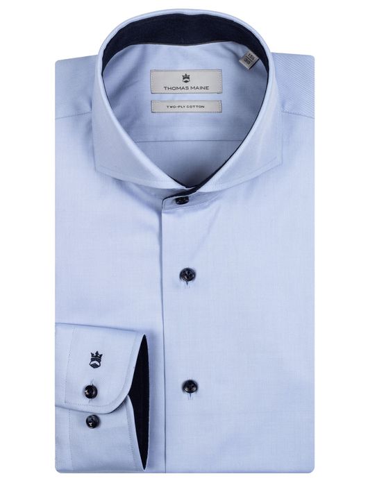 Thomas Maine overhemd blauw/navy