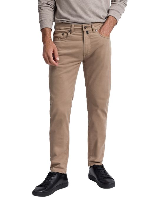 Pierre Cardin Lyon tapered 5-pocket broek beige
