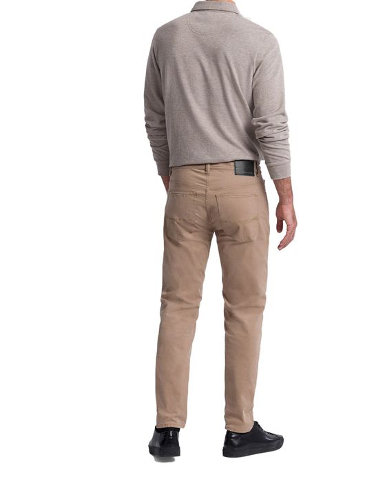 Pierre Cardin Lyon tapered 5-pocket broek beige