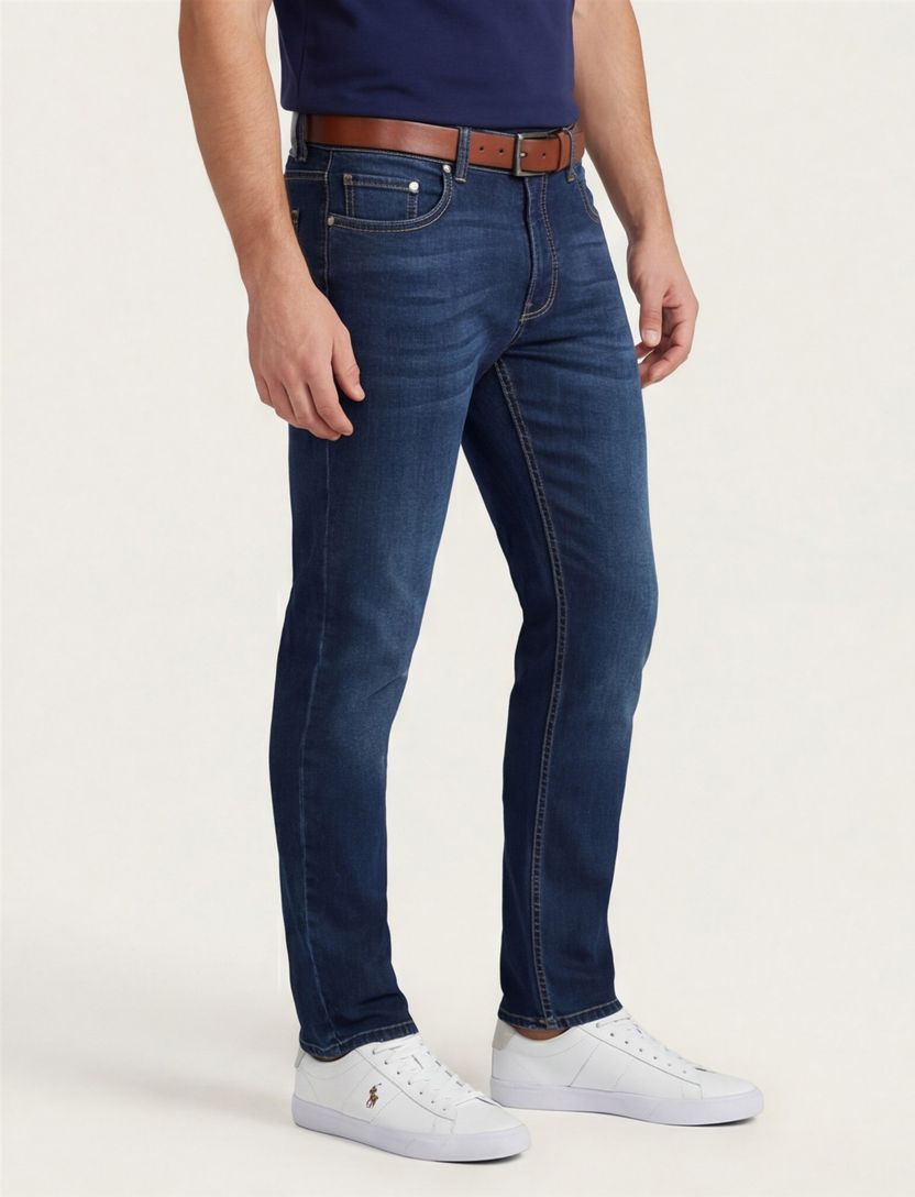 Donkerblauwe jeans Pierre Cardin Lyon Tapered Fit