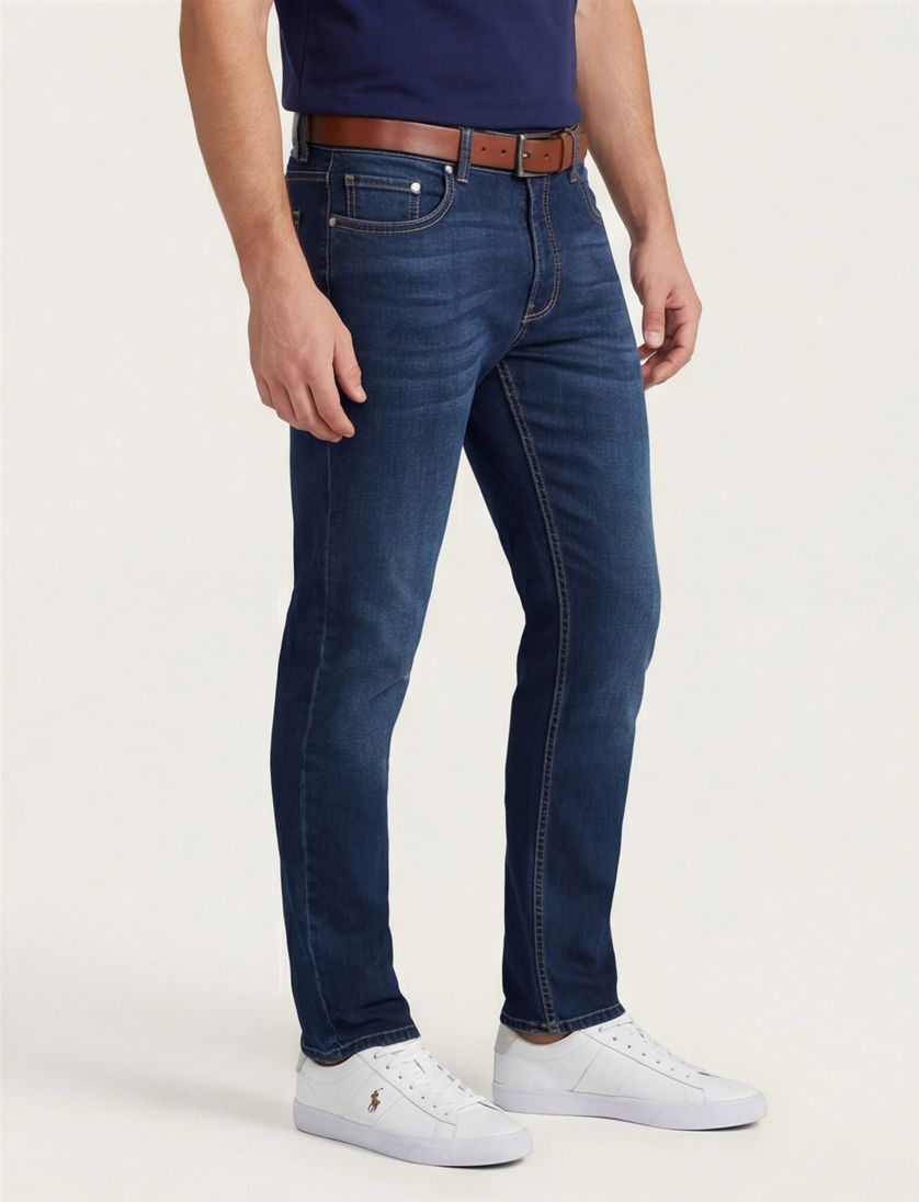 Donkerblauwe jeans Pierre Cardin Lyon Tapered Fit