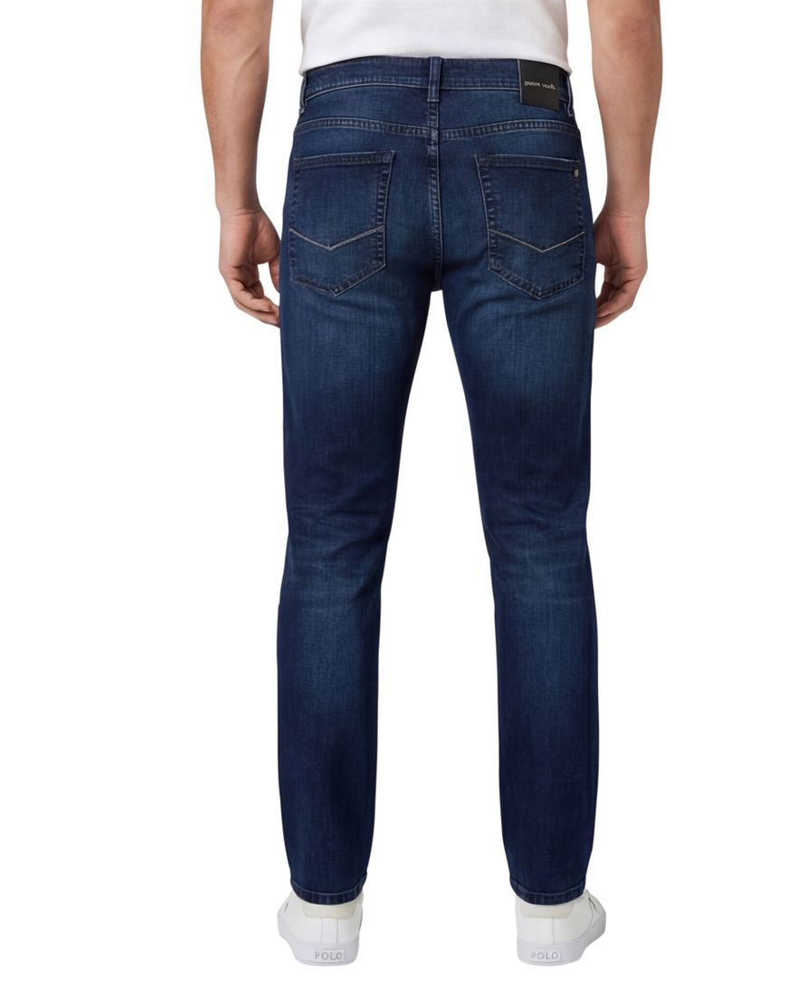 Pierre Cardin 5 pocket jeans donkerblauw Lyon Tapered Fit