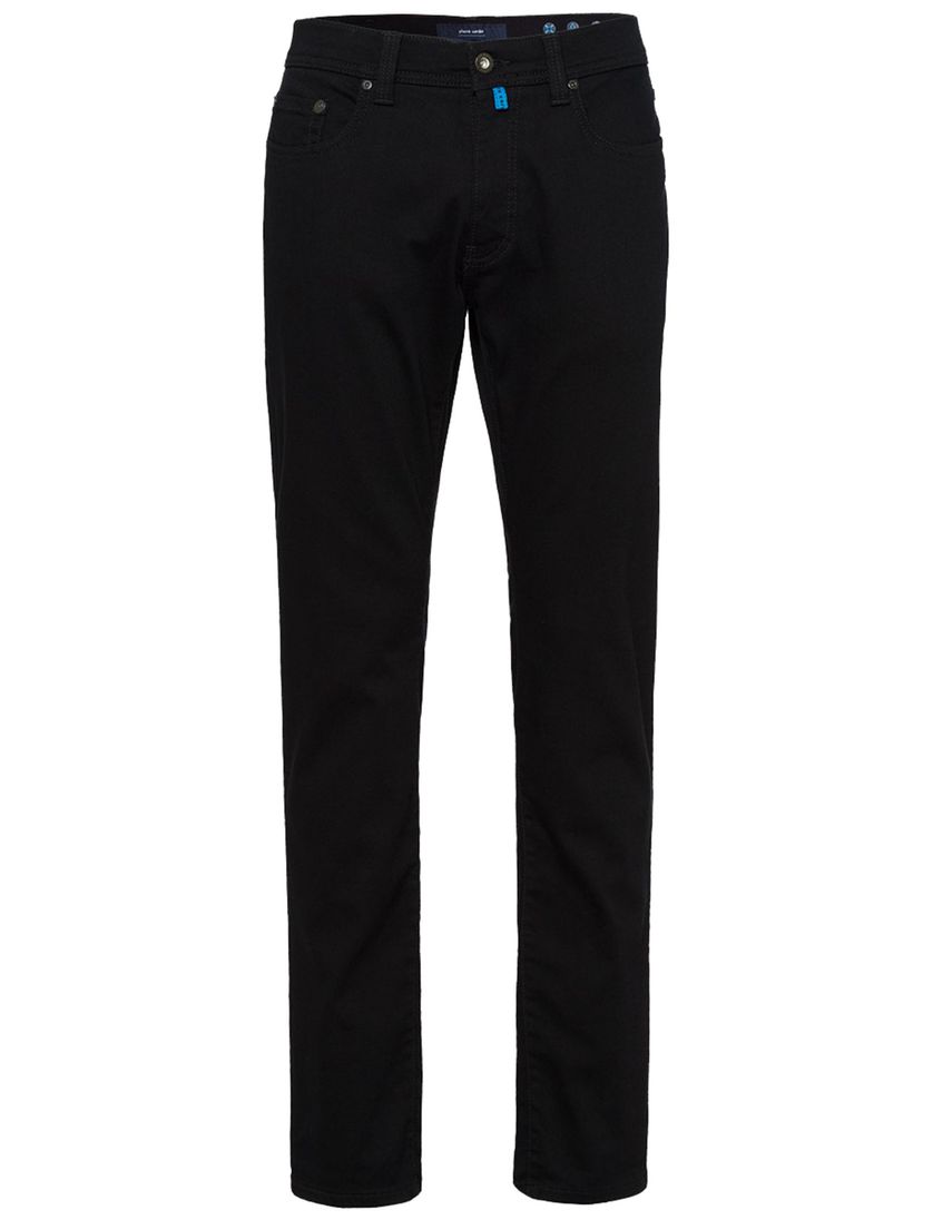 Pierre Cardin jeans Lyon zwart effen katoen