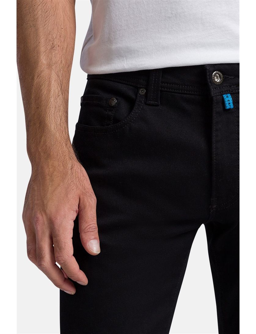 Pierre Cardin jeans Lyon zwart effen katoen