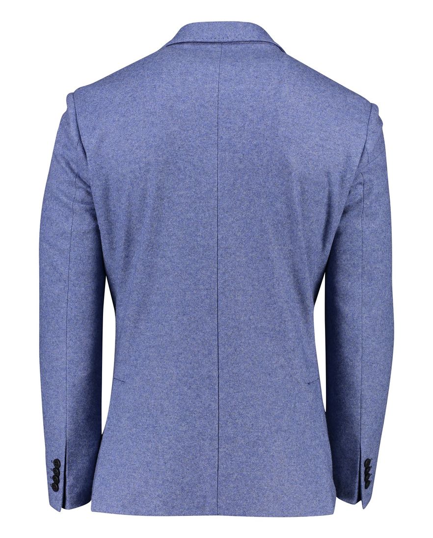 Roy Robson colbert blauw merinowol regular fit