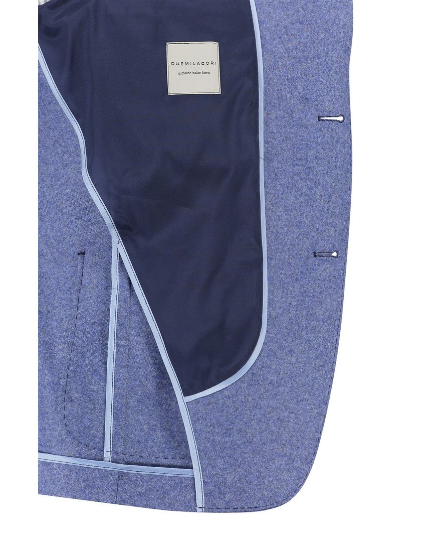 Roy Robson colbert blauw merinowol regular fit