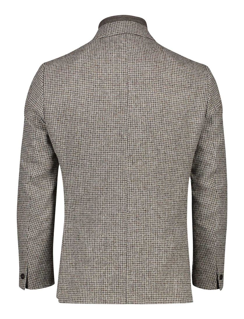 Roy Robson colbert regular fit bruin gemêleerd