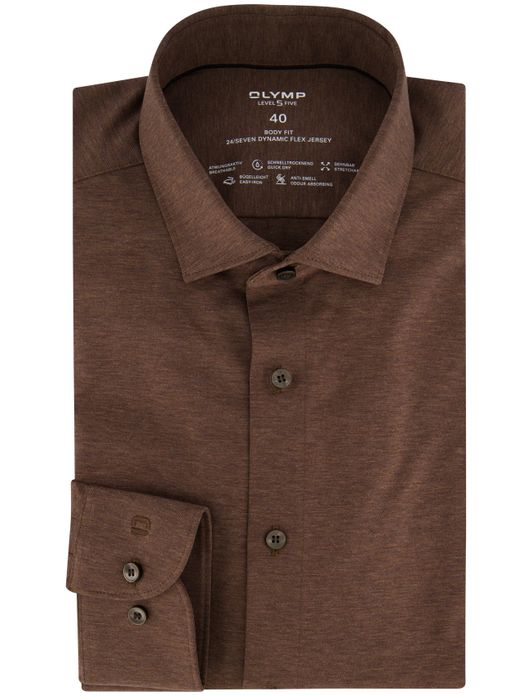 Olymp overhemd level 5 five bruin