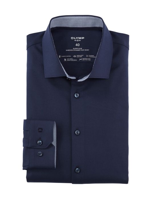 Olymp overhemd donkerblauw ml5