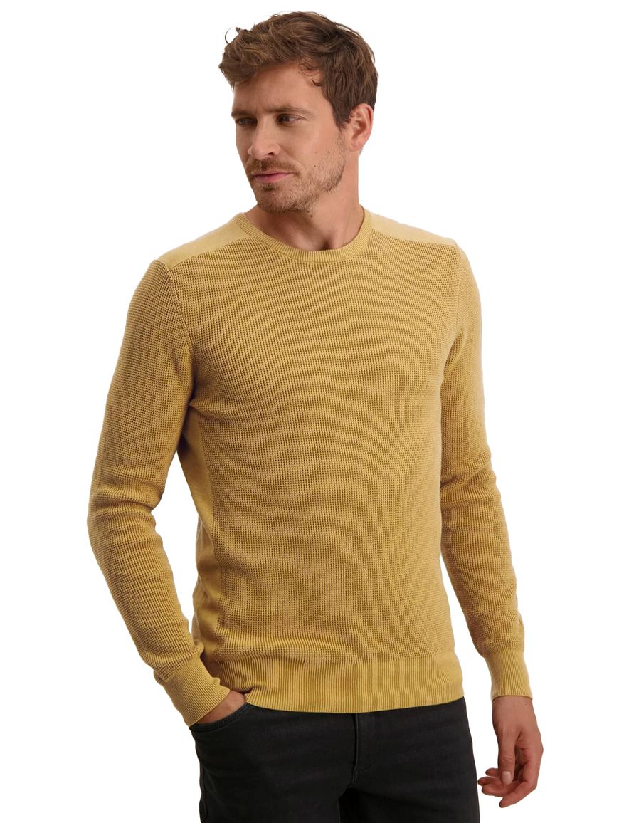 State of Art Bonneterie geel 100% katoen gebreid