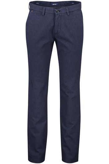 Gardeur Gardeur chino donkerblauw slim fit katoen