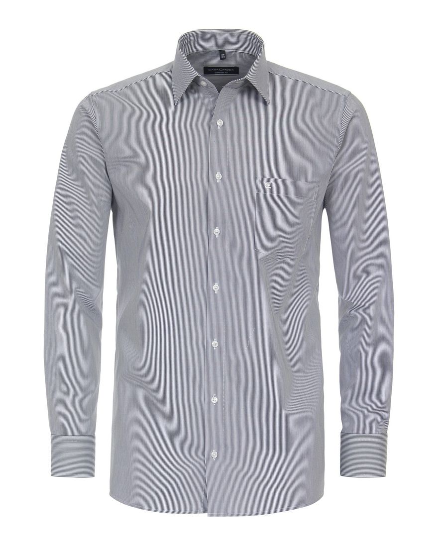 Casa Moda business overhemd normale fit wit gestreept katoen