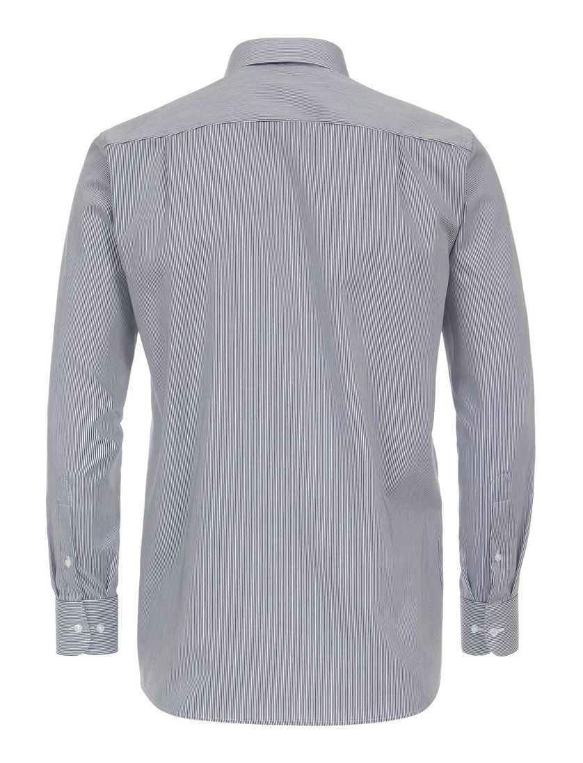 business overhemd Casa Moda normale fit wit gestreept katoen