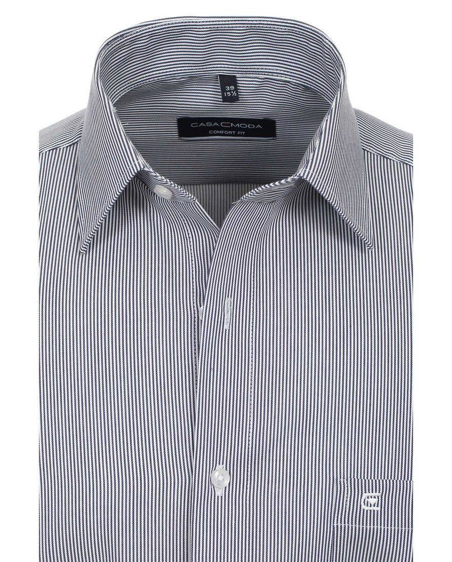 Casa Moda business overhemd normale fit wit gestreept katoen