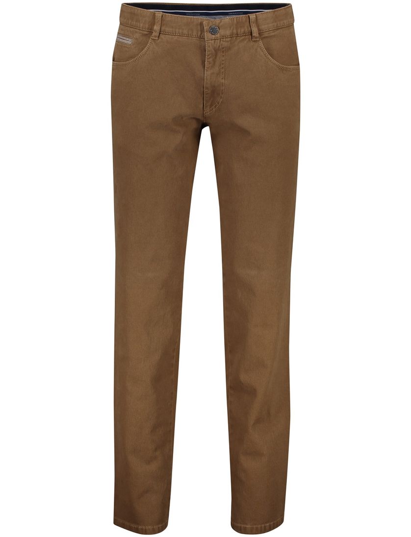 COM4 broek swing front bruin katoen