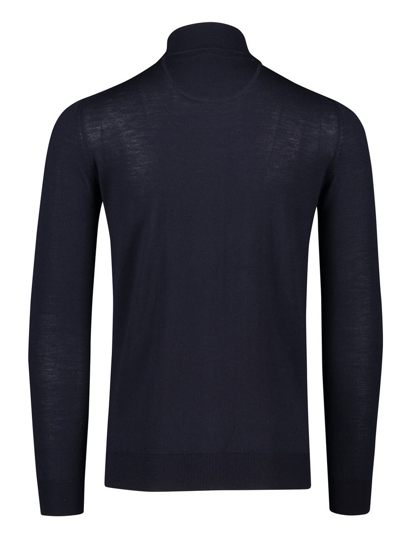 Portofino poloshirt grijs effen normale fit katoen 3 knoops