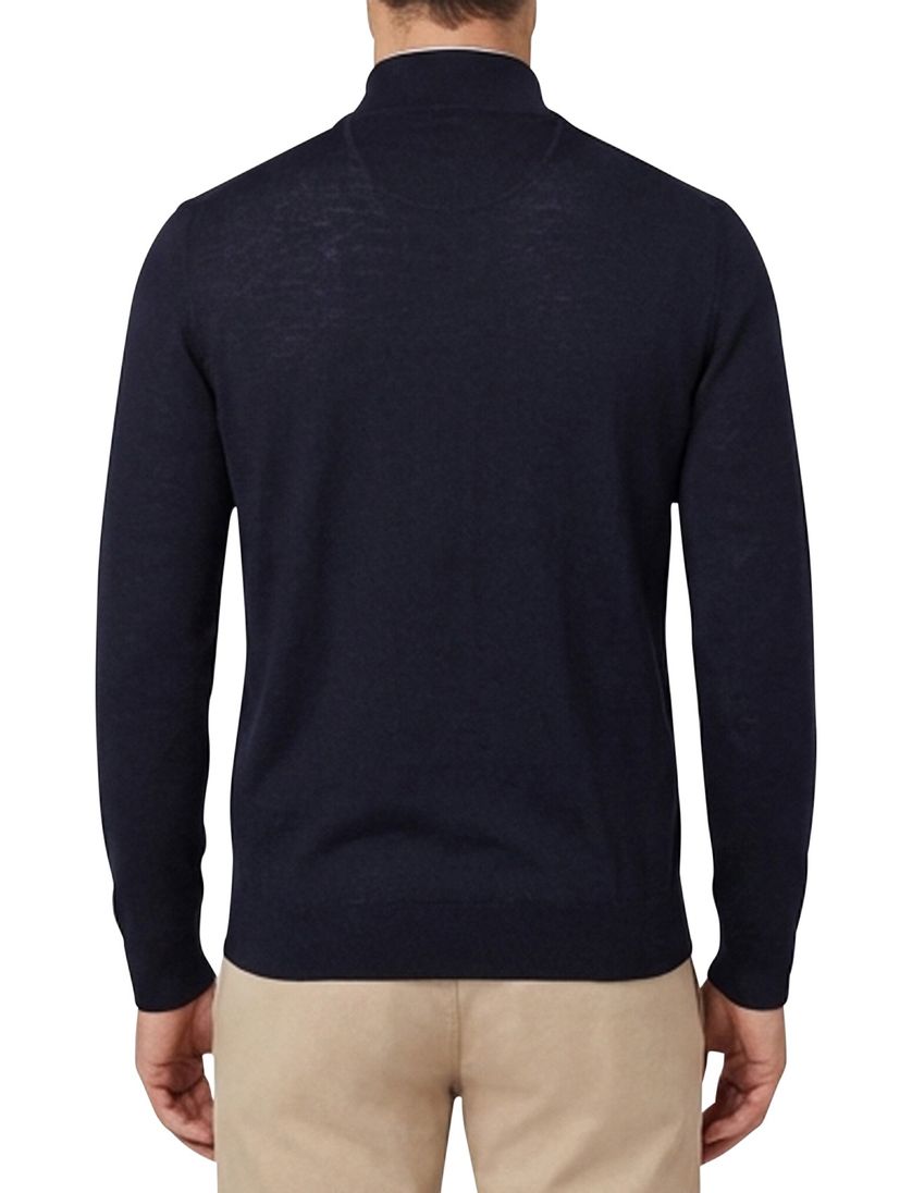 Portofino poloshirt grijs effen normale fit katoen 3 knoops