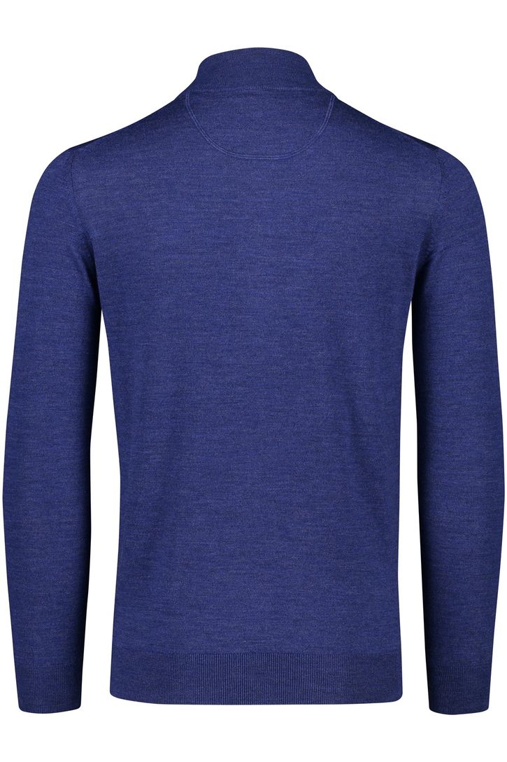 Portofino vest opstaande kraag wol blauw