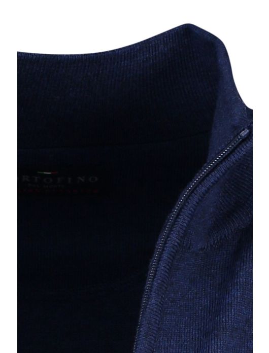 Portofino Vest donkerblauw wol