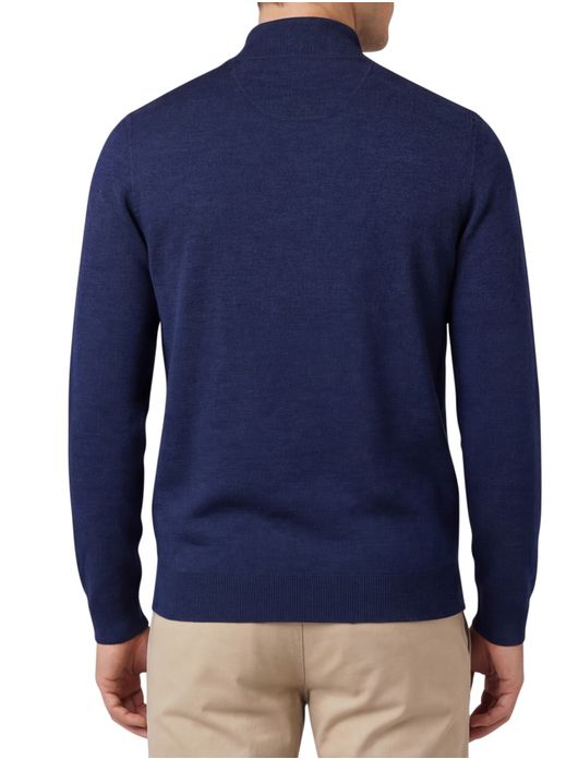 Portofino Vest donkerblauw wol