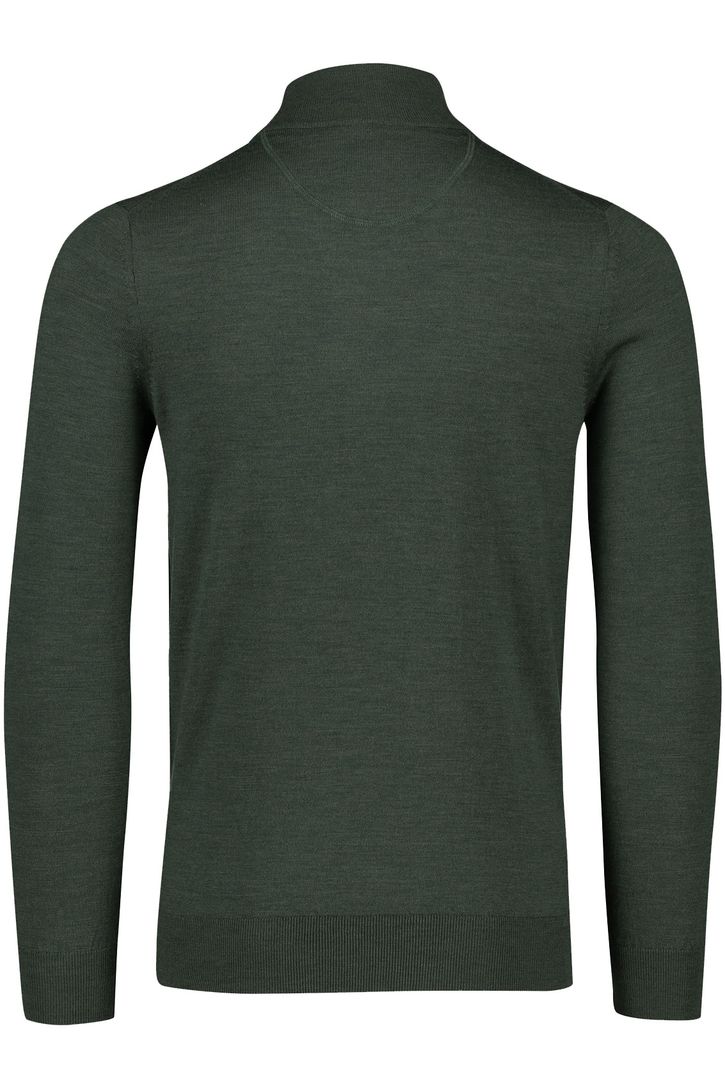 Portofino trui wol opstaande kraag groen