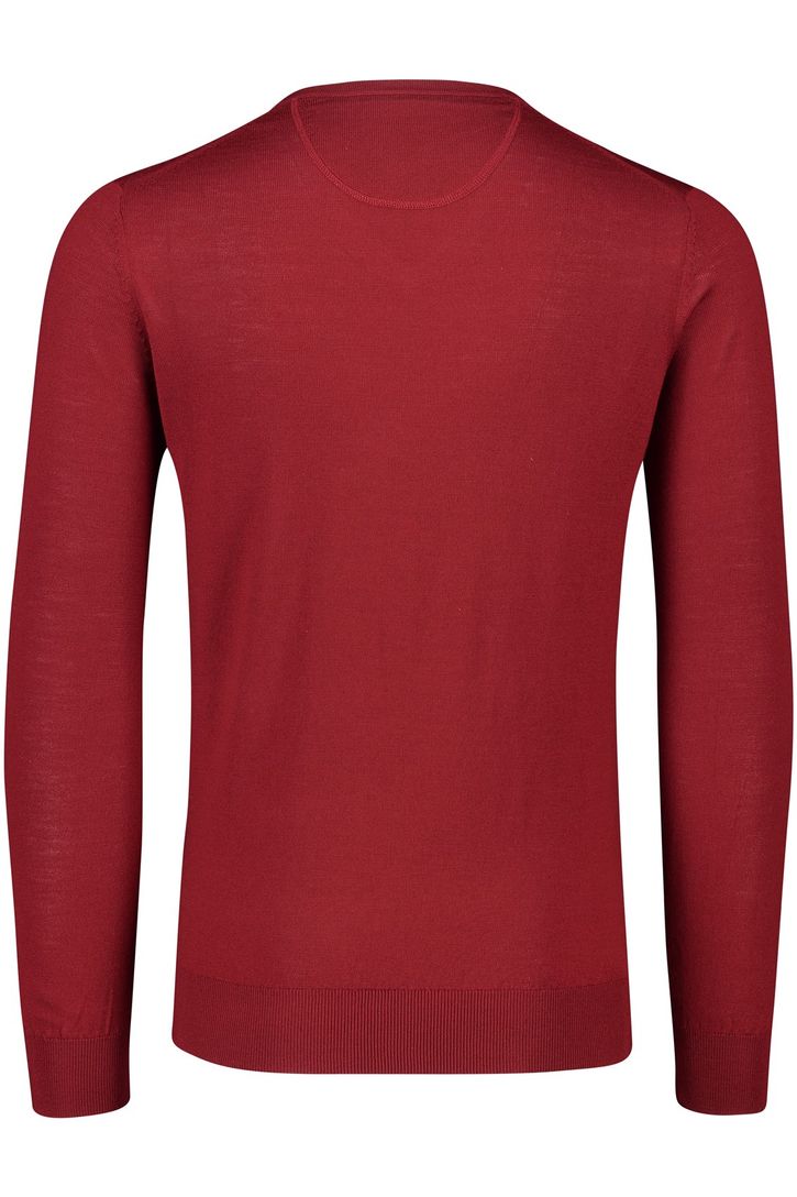 Portofino wollen trui rood v-hals