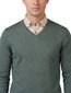 Portofino v-hals trui groen wol