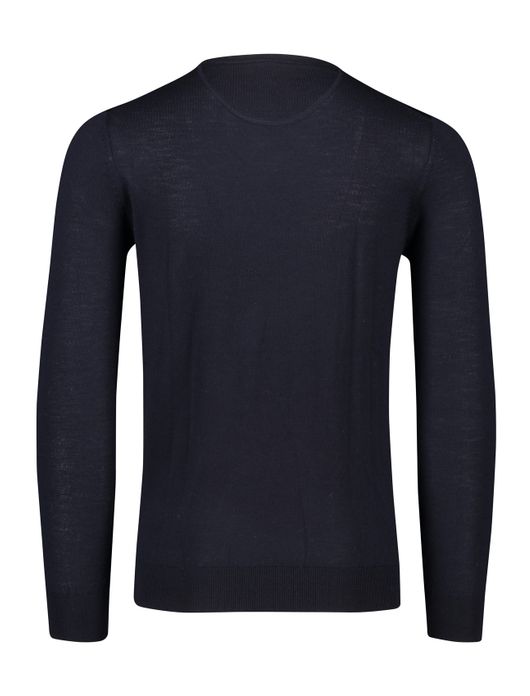 Portofino trui donkerblauw ronde hals