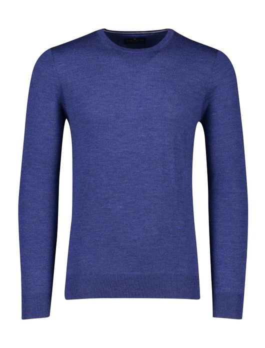 Portofino trui blauw 100% wol