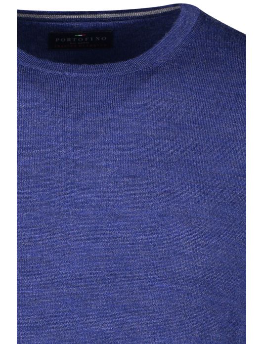 Portofino trui blauw 100% wol