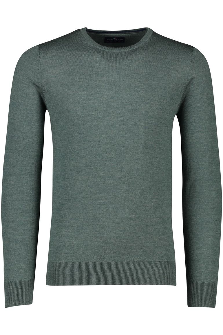 Portofino trui groen ronde hals