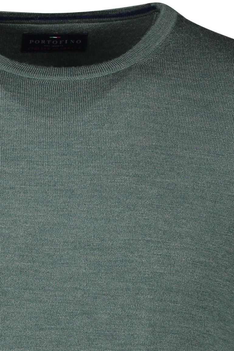 Portofino trui groen ronde hals