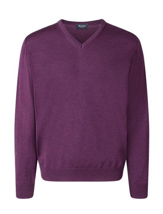 Maerz trui v-hals violet
