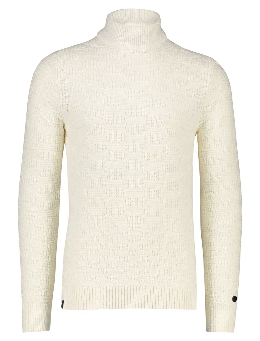 Cast Iron coltrui off white effen katoen structuur