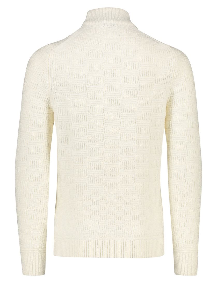 Cast Iron coltrui off white effen katoen structuur