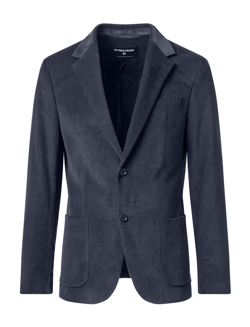 Strellson colbert navy effen katoen normale fit