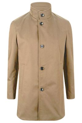 Strellson Strellson Finlay mantel winterjas beige effen knopen