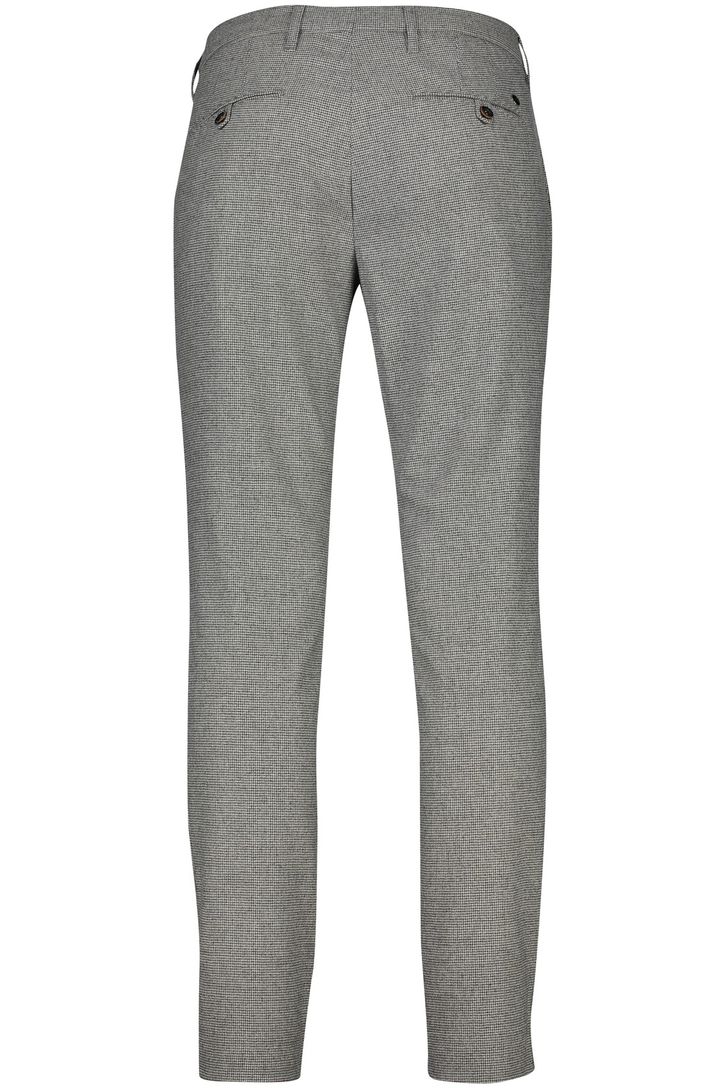 Alberto katoenen slim fit Rob chino grijs wol