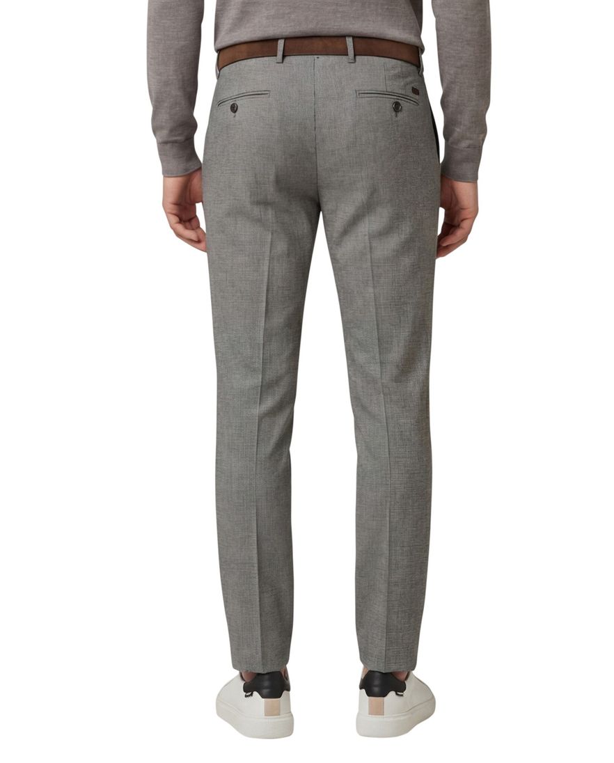 Alberto chino slim fit grijs Rob wol