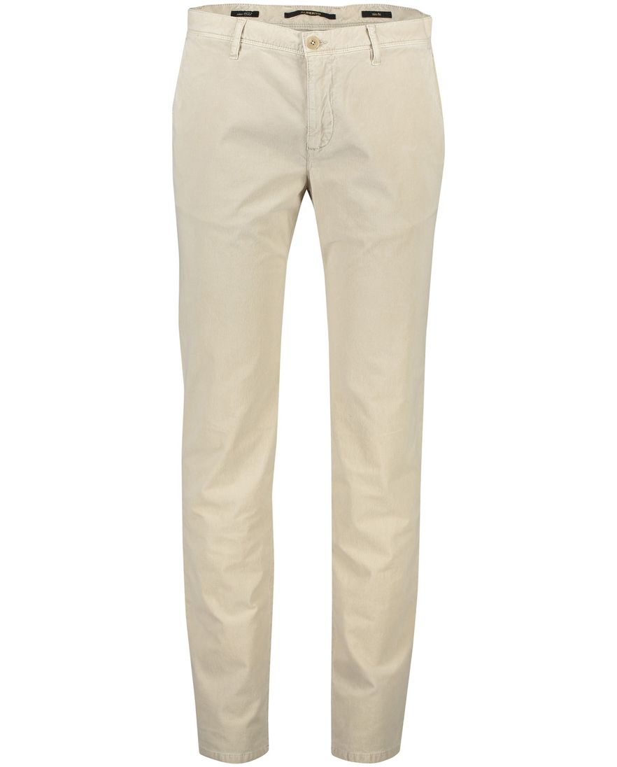 Alberto chino wit katoen slim fit super stretch