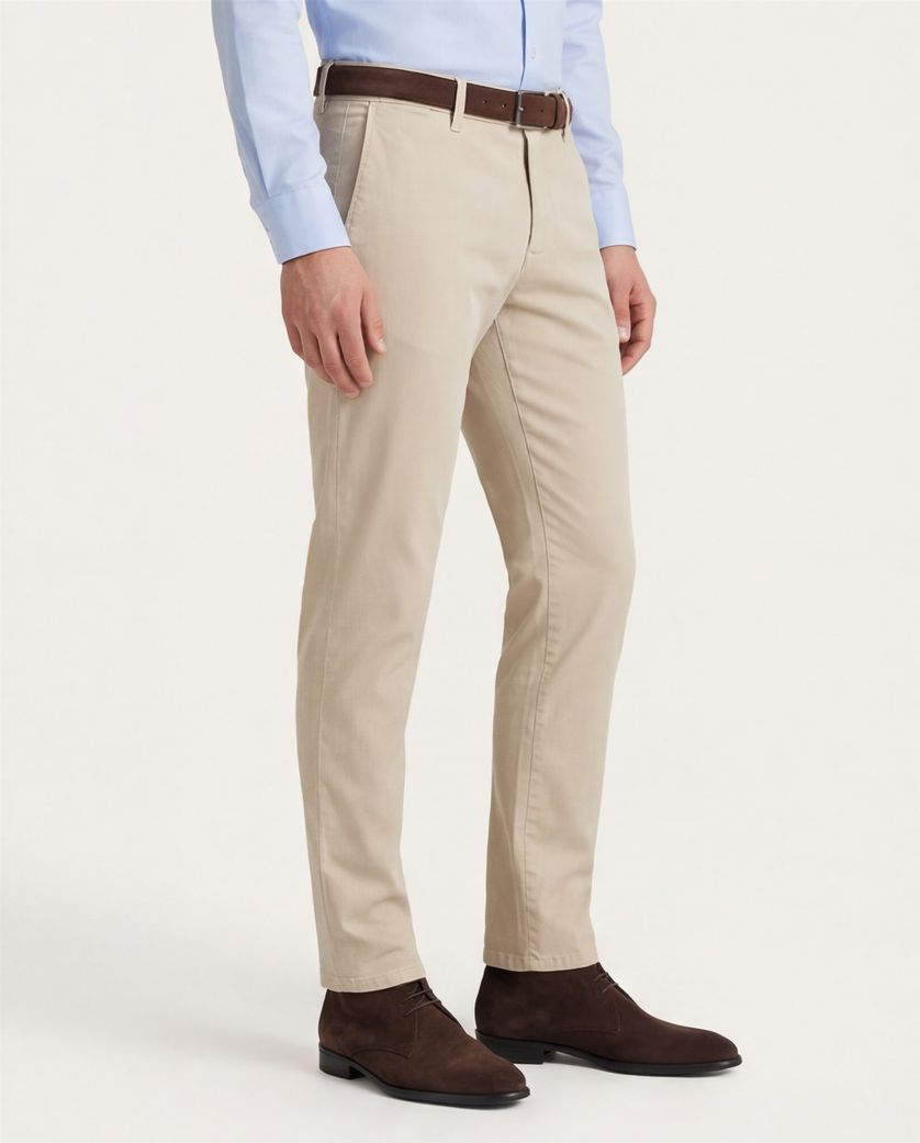 Alberto katoenen chino slim fit wit super stretch