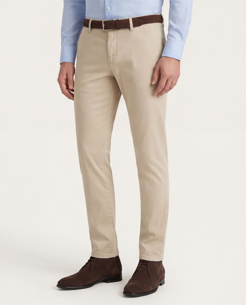 Alberto katoenen chino slim fit wit super stretch