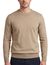 Porfofino trui ronde hals beige effen normale fit katoen