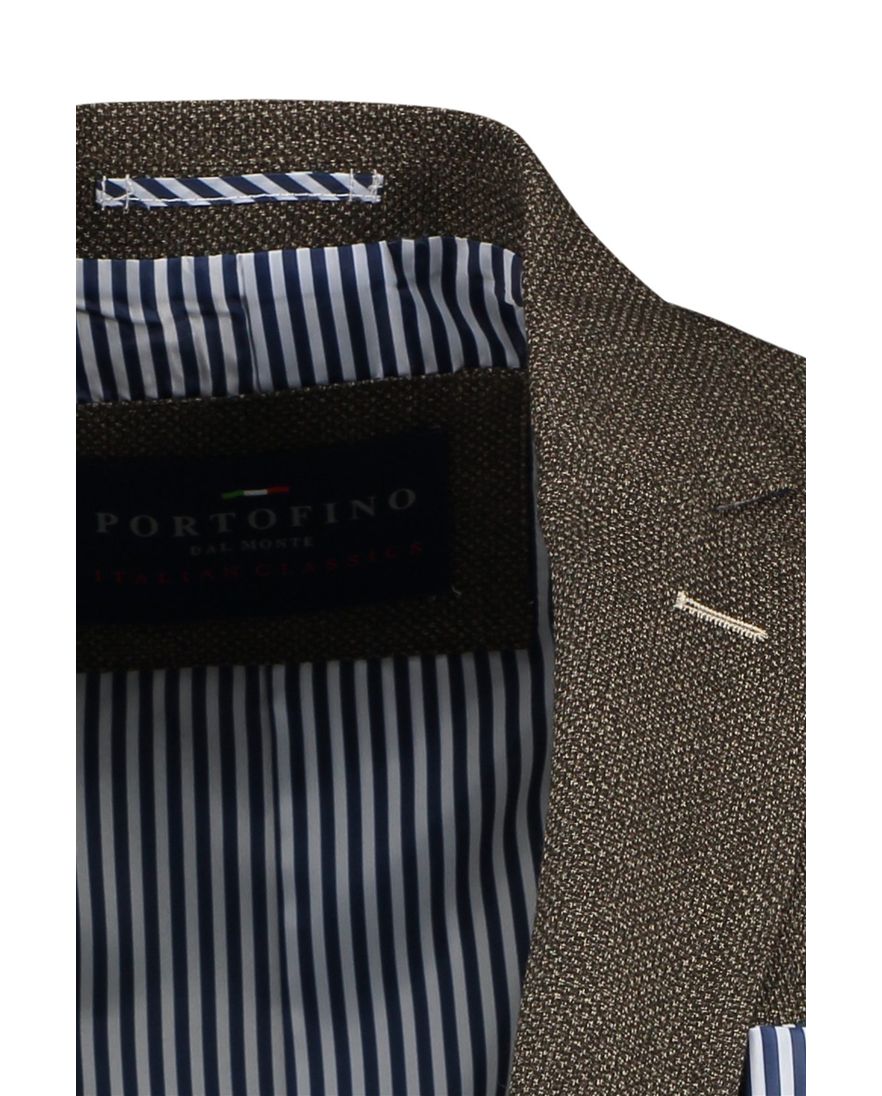 Portofino bruin gemêleerd colbert normale fit