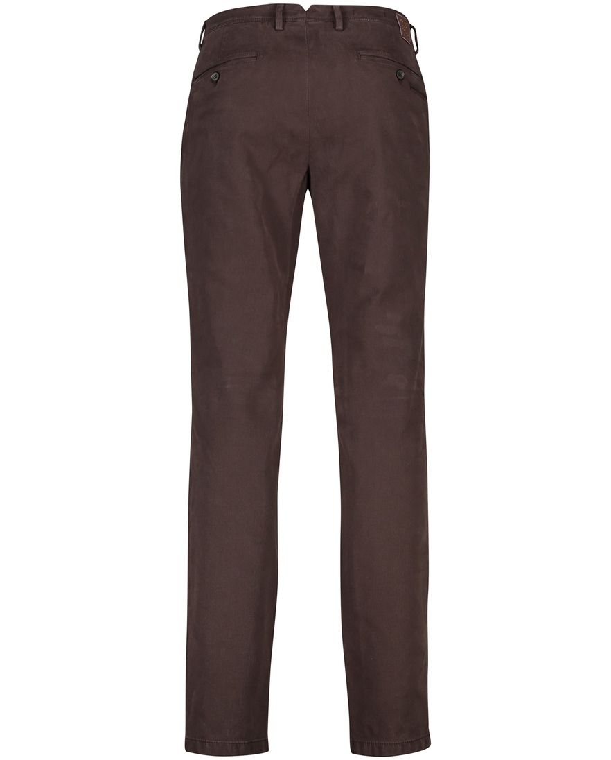 Gardeur bruine katoenen chino slim fit