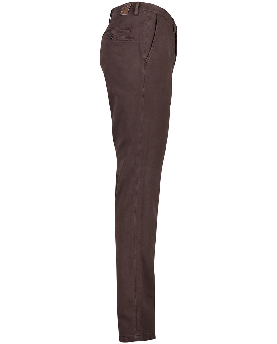 Gardeur bruine katoenen chino slim fit